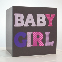 La Carte Internet Design kaarten LC029 Baby Girl Donker