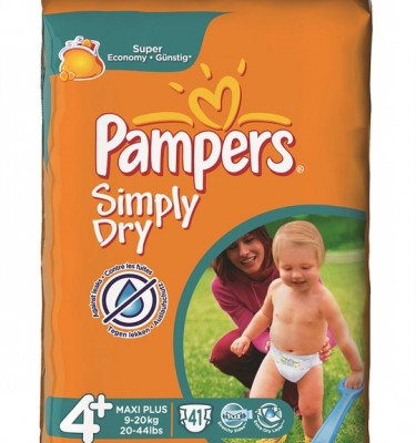 Pampers simply maxi plus mt 4+
