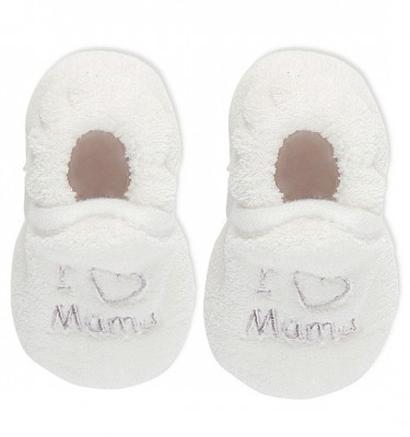 Prenatal unisex slofjes 'I love mama'