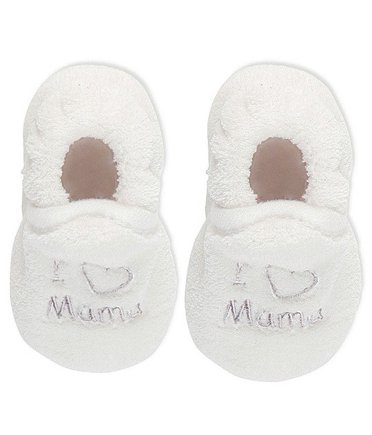 Prenatal unisex slofjes 'I love mama'