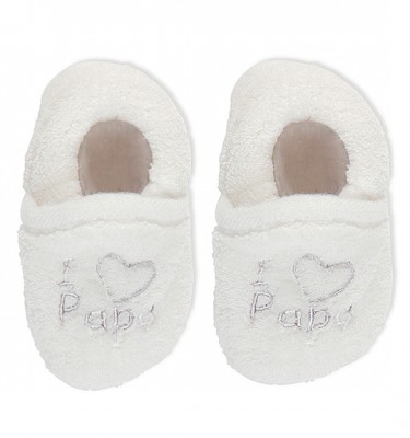 Prenatal unisex sloffen 'I love papa'