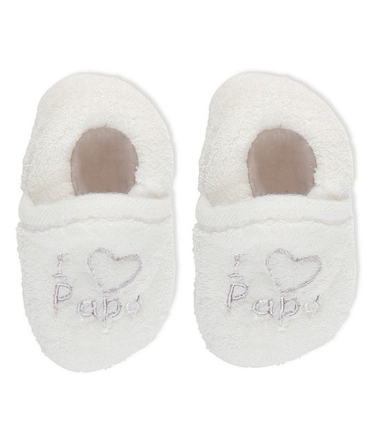 Prenatal unisex sloffen 'I love papa'