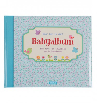 Daar ben ik dan! babyalbum blauw