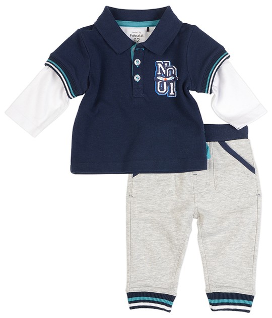 Prenatal baby jongens set 2-delig