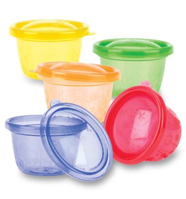 Nuby bakjes 118ml 6-pack