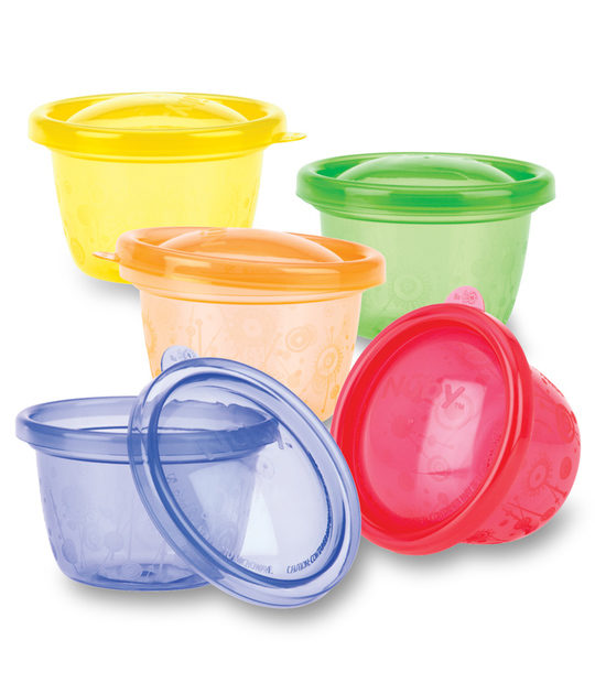 Nuby bakjes 118ml 6-pack