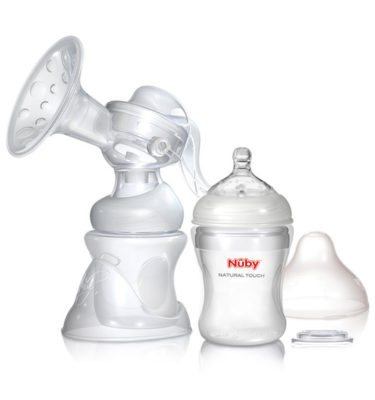 Nuby Natural Touch 2 in 1 borstkolf