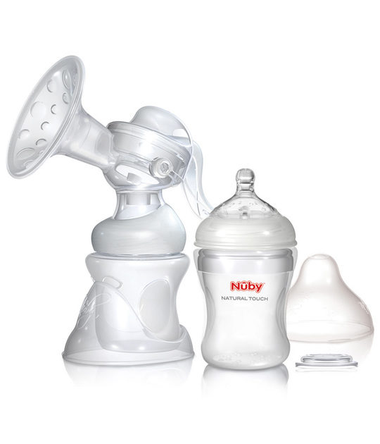 Nuby Natural Touch 2 in 1 borstkolf
