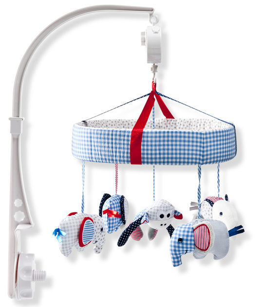 Prenatal muziekmobiel mix blauw