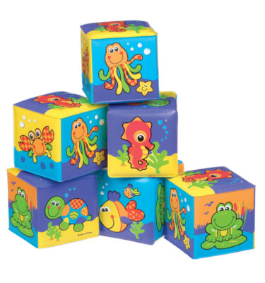 Playgro bath soft cubes