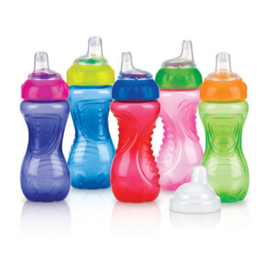 Nuby Easy Grip antilekbeker 9M assorti