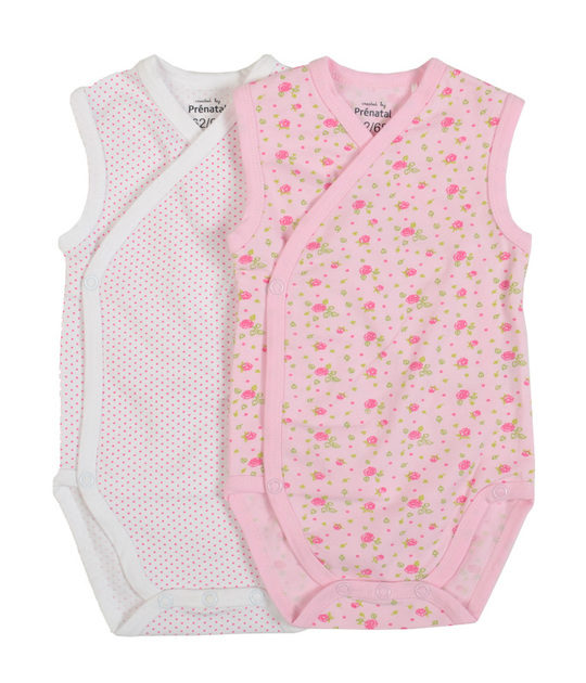 Prenatal newborn meisjes 2 pack rompers