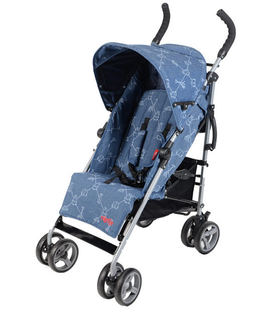 Uitgaand sigaar pin Nijntje denim buggy 5 standen - Baby-spullen.com