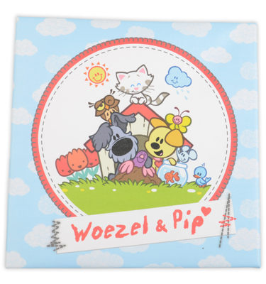 Woezel en pip canvas wolken