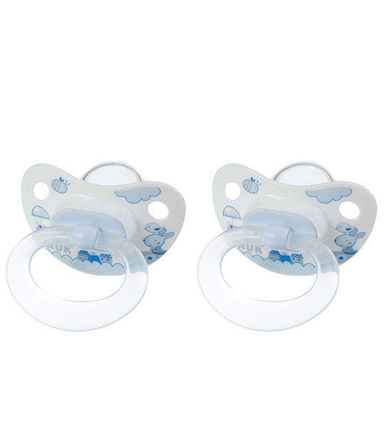 Nuk fopspeen 2-pack blauw mt 2