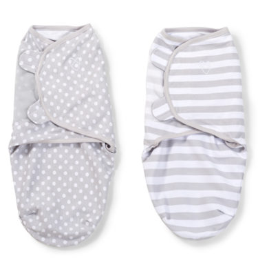 Swaddle Me grijs 2-pack