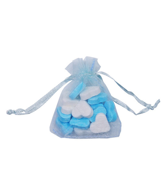 Prenatal suikerhart zakjes blauw
