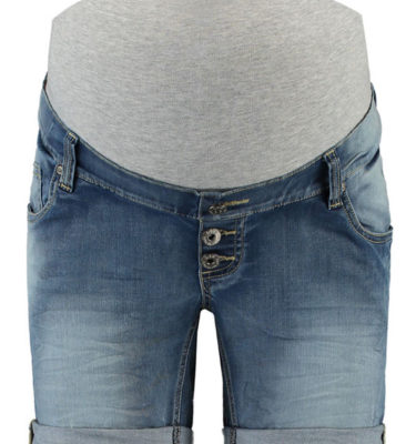 Love2wait zwangerschapsshort denim