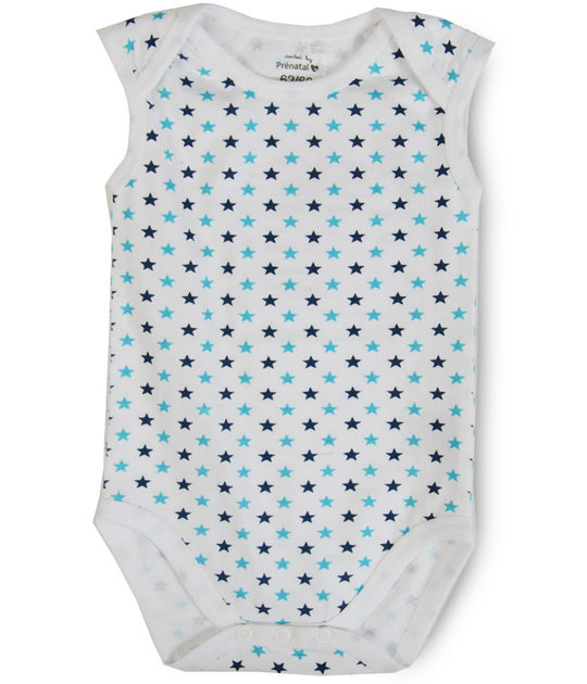 Prenatal jongens mouwloze romper