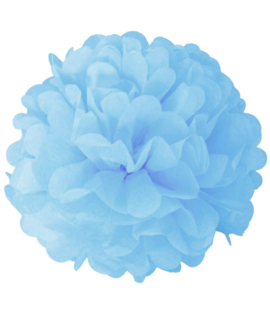 Blauwe pompons per 2 stuks